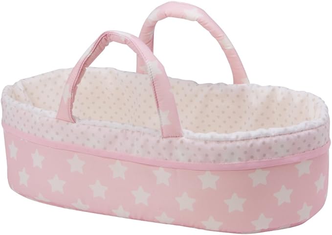 Adora Adoption Babies Essentials, 8-Piece Adoption Baby Doll Accessories and Bunny Toy includes Pink Bassinet, Ruffled Onesie, Headband, Blanket, and Bottle Birthday Gift For Ages 3+ - It's A Girl