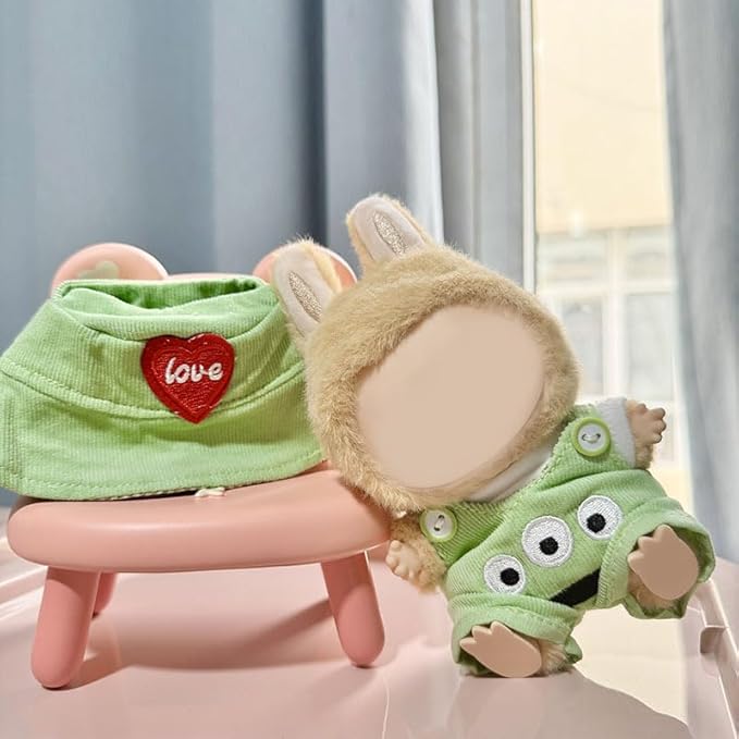 17cm Doll Clothes Set & Outfit - Cuddly Fashion Dresses with Accessories, Luxury Chic Doll Clothing & Plush Pullover Hoodie Doll Clothing DIY ,Just Clothes