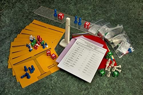 Hands-On Equations® Class Set for Teacher and 20 Students. Includes The Teacher Demonstration Balance Scale & Game Pieces and 20 Sets of Student manipulatives. Grade 3 and up.