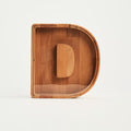 Personalized Wooden Piggy Bank – Custom Letter D Coin Bank in Beech Wood with Clear Acrylic Front, Engraved Name Option, Money Saving Box for Kids and Adults