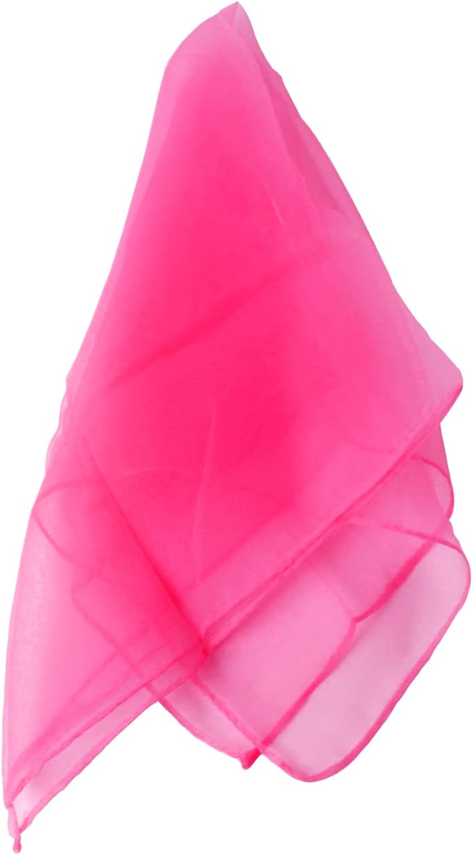 Larcele 12 Pieces Juggling Dance Scarf for Performance Prop Accessory 24 x 24 inches WDSJ-02