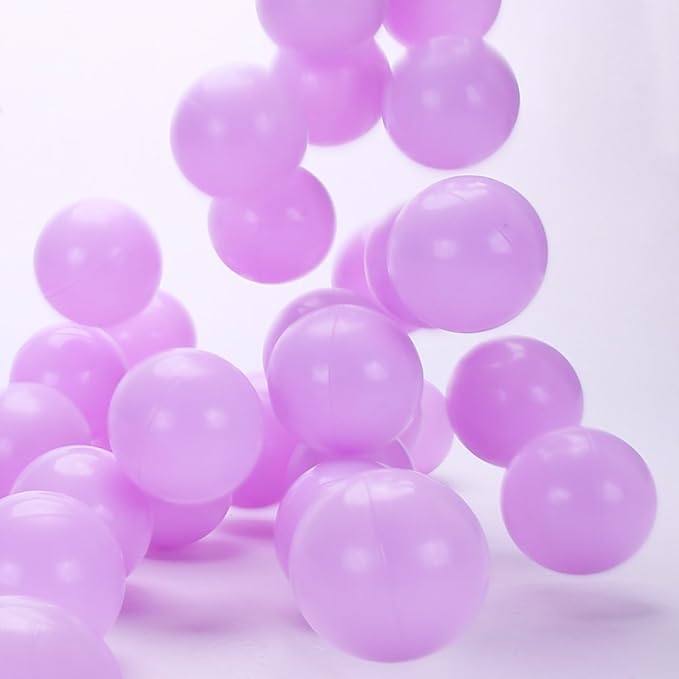 PlayMaty Ball Pit Balls - 2.75inches Plastic Phthalate & BPA Free Balls Crush Proof Stress Balls Swim Pit Fun Toy with Storage Bag for Baby Playhouse Birthday Party DecorationPack of 50