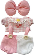 Luxury Chic Doll Clothes Set with Elegant Dress, Shirt, Bow & Necklace - Premium Outfit for Dress Up, Collecting & Gift Giving - Perfect for Kids, Doll Collectors & 18 Dolls (4-17cm)