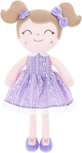Gloveleya Baby Girl Gifts Soft Plush Doll – Lavender Daisies 16 Inch Cuddle Toy with Basket, Collectible Keepsake Birthday Easter Baby Shower Christmas for Girls