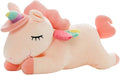 Unicorn Stuffed Animal, Soft Unicorn Plush Hugging Pillow Toy Gifts for Kids (Pink, 15.7 in)