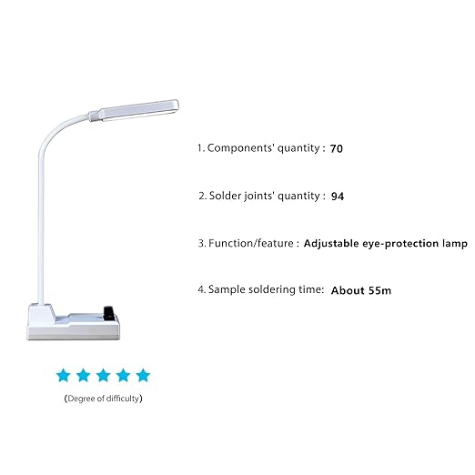 Soldering Practice Kit Desk Lamp Electronic Project
