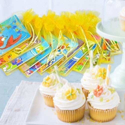 Vileafy Under The Sea Party Favors for Kids – 12 Pack Ocean Animal Wooden Puzzles with Gift Bags – 20-Piece Mini Jigsaw Toys for Boys & Girls Ages 4-8 – Birthday Return Gifts, Classroom Prizes