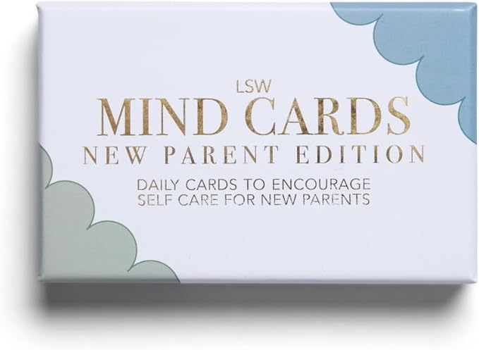 Mind Cards: New Parent Edition | 45 Daily Mindfulness & Positivity Cards | Self-Care & Emotional Wellbeing Gift for New Moms and Dads
