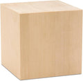 DIY Wood Cubes 4-inch, Pack of 1 Large Blank Wooden Blocks for Crafts, STEM, Building, Monitor Riser, Photo Cube Craft, and Home Decor, by Woodpeckers
