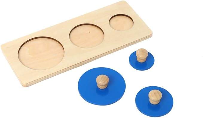 Montessori Multiple Shape Puzzle/Single Shape Puzzle First Puzzle for Toddler Jumbo Knob Wooden Puzzle Geometry Shape Puzzle Preschool Learning Material Shape & Color Sorter (Multiple Shape Puzzles)