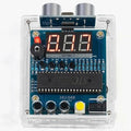 DIY Ultrasonic Range Meter Soldering Practice kit, Complete Soldering Project kit with Components, PCB & Enclosure, Perfect for Electronics Enthusiasts & Beginners