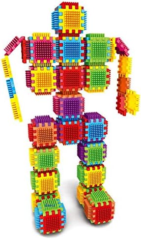Dimple 360-Piece Set Large Stacking Blocks and Interconnecting Building Set, Makes 60 Blocks, for Boys & Girls, Educational Fun, Great Toy for Child Development for Kids and Toddlers