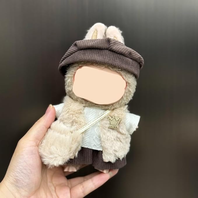 2 Set Doll Clothes for 17cm Standing/Sitting Doll - Accessories Clothes Dress up for Dolls Outfit Included Figures Clothing and Hat for Girl Woman (LB13+LB47)