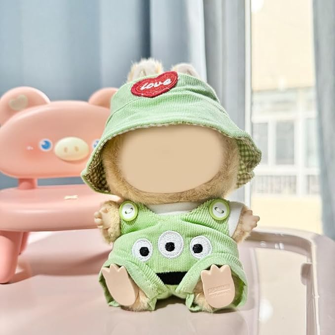17cm Doll Clothes Set & Outfit - Cuddly Fashion Dresses with Accessories, Luxury Chic Doll Clothing & Plush Pullover Hoodie Doll Clothing DIY ,Just Clothes
