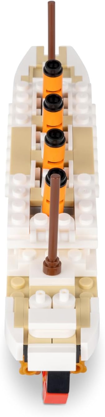 Brick Loot Titanic Building Set – 217-Piece Lego Compatible Ship Model Kit, DIY Mini Bricks 3D Puzzle STEM Toy for Adults & Kids, Collectible Display Gift (Medium)