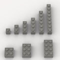100 Piece Dark Gray Bricks Bulk Assortment Pack, 9 Size Dark Grey Classic Building Blocks Bricks, Compatible with Lego Parts and Pieces(Color: Dark Gray)