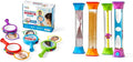 hand2mind See My Feelings Mirror (Set of 4) and Sensory Fidget Tubes (Set of 4) | Calming and Anxiety Relief Toys for Kids