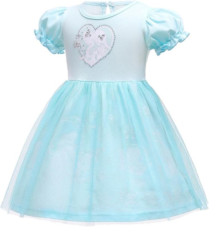 Dressy Daisy Princess Dress Up Clothes Halloween Fancy Party Tulle Skirt Summer Outfit for Baby & Toddler Girls