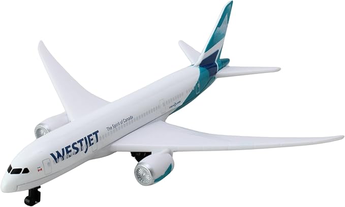 Daron Toy Airplane – WestJet Airlines – Die-Cast Metal Model Airplane Toy with Plastic Parts for Kids Ages 3+
