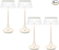 JHY DESIGN 3-Color Light Dimmable Bedside Table Lamp 10.5" H Nightstand Lamp Touch Control Lamp for Bedroom Living Room Indoors Outdoors(4PCS)