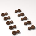 Classic Building Plate Bulk, Round 1x1 with Tow Ball with Shaped Hole 500 Piece, Compatible with Lego Parts and Pieces: (Color:Brown)