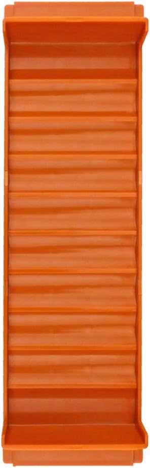 Rolled Coin Plastic Storage Tray, Quarters, Orange (2 Trays)