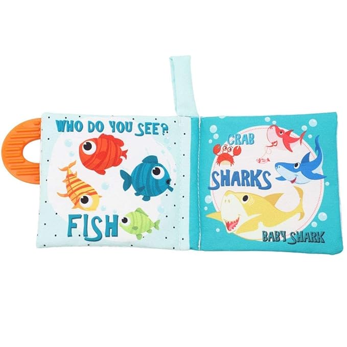 Baby Books Toys Gifts, Touch and Feel Cloth Crinkle Books for Babies,Infant Toddler Baby 0-3-6-12-18 Months,Early Learning Toys 6 to 12 Months 1-2 Years Old, Easter Shower Gift for Boys Girls,4 PCS