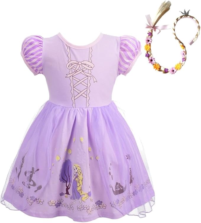 Dressy Daisy Princess Dress Up Clothes Halloween Fancy Party Tulle Skirt Summer Outfit for Baby & Toddler Girls
