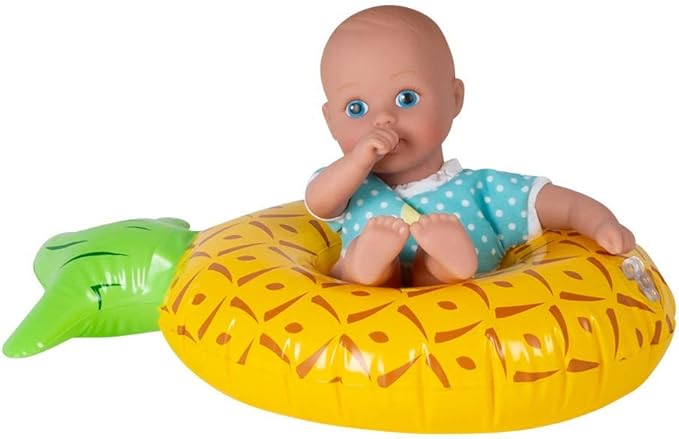 Adora Splash Time Babies Collection, 8.5” Baby Doll w/ Sweet Baby Smell, Made in Premium QuickDri Vinyl & Machine Washable, Includes Clothes & Accessories, Birthday Gift For Ages 3+ - Sweet Pineapple