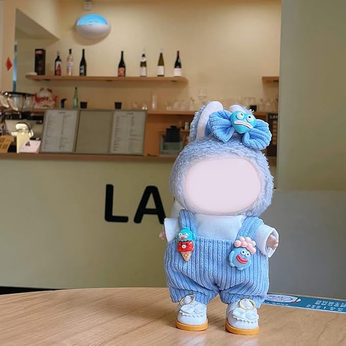 17cm Doll Clothes Set & Outfit - Cuddly Fashion Dresses with Accessories, Luxury Chic Doll Clothing & Plush Pullover Hoodie Doll Clothing DIY ,Just Clothes