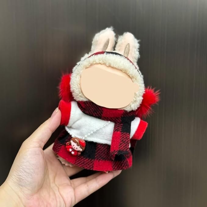 2 Set Doll Clothes for 17cm Standing/Sitting Doll - Accessories Clothes Dress up for Dolls Outfit Included Figures Clothing and Hat for Girl Woman (LB13+LB47)