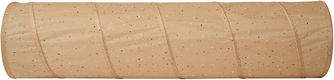 3 Sprouts Kids Play Tunnel - Pop Up Collapsible Tunnels with Recycled Fabric - Fun Crawling Tunnel for Toddler, Baby, Children to Crawl Through, Gross Motor Toy for Indoor Play - Terrazzo Clay