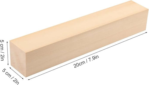 10 Pack Basswood Carving Blocks, 8x2x2 Inches Basswood Blocks for Beginner to Advanced Carvers, Ideal for DIY Projects and Gifts, Soft and Smooth, Easy Whittling and Carving,by GNIEMCKIN