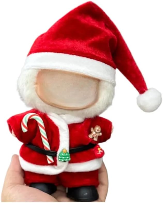 17cm Doll Clothes Outfit Dress Up Suitable for 6.7 inch Hight , Accessories Suit No Doll Only Clothing Christmas Set (Set 5) 1hat+1shoes+1coat+1pant.