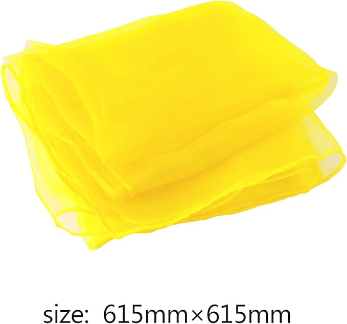 Larcele 12 Pieces Juggling Dance Scarf for Performance Prop Accessory 24 x 24 inches WDSJ-02