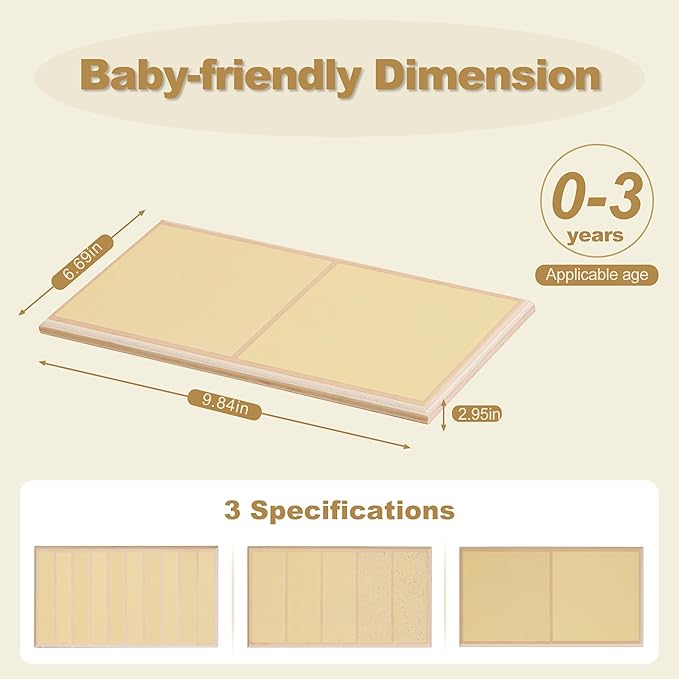 MONTESSORI OUTLET Rough and Smooth Boards for 3-6 Years Montessori Education at School and Home