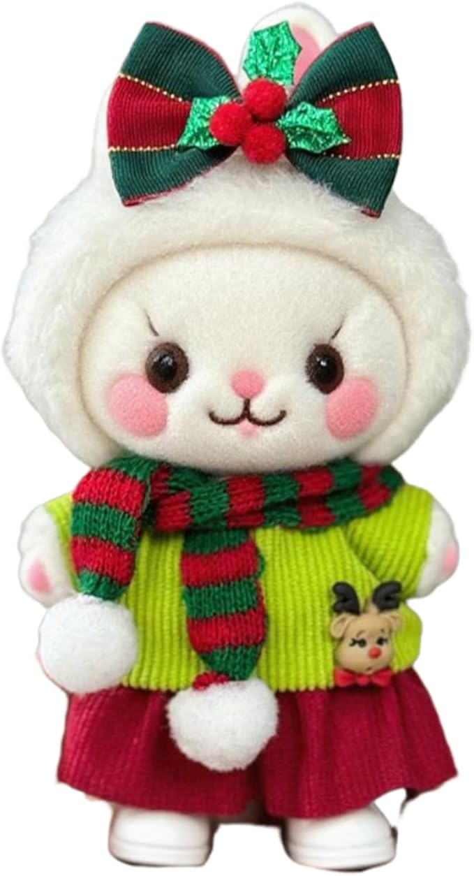 17cm Doll Christmas Clothes Set & Halloween Outfit Set for 17cm Dolls - Premium Fashion Dresses with Accessories, Luxury Chic Doll Clothing & Style Bundle,Just Clothes (Style-F)
