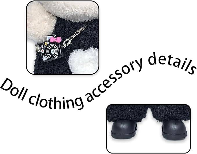 17cm Doll Clothes Set Fashion Doll Clohtes with Accessories of Doll Clothing Suitable for Various Outfits of Dolls (Style H)