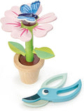 Tender Leaf Toys - Blossom Flowerpot Set - Indoor Garden Pretend Play Wooden Toy with Removable Leaves and Petals - Educational, Creative and Basic Life Learning Skills Fun for Children 3+