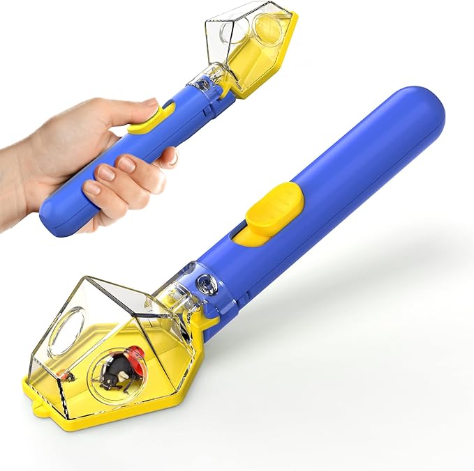 Bug Catcher for Kids, Insect Trap Kit with 6X Magnifier, STEM Educational Exploration Toys Gifts for Adult and Boys Girls, Catch Ladybugs, Butterflies, Dragonflies, Spider, Blue