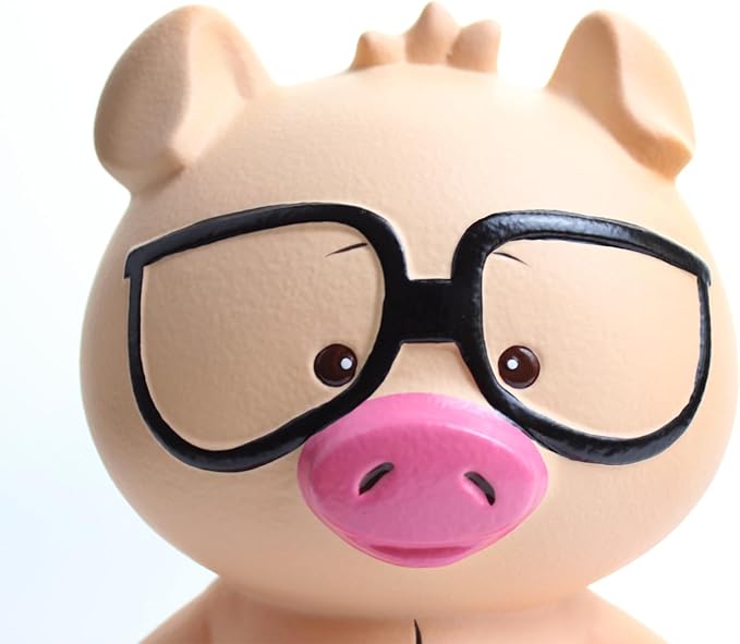 Winsterch Pig Piggy Bank for Boys and Girl,Ceramic Pig Bank Money Box Toy,Coin Bank Birthday Gifts for Kids