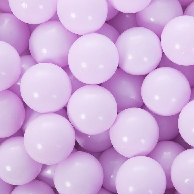 PlayMaty Ball Pit Balls - 2.75inches Plastic Phthalate & BPA Free Balls Crush Proof Stress Balls Swim Pit Fun Toy with Storage Bag for Baby Playhouse Birthday Party DecorationPack of 50