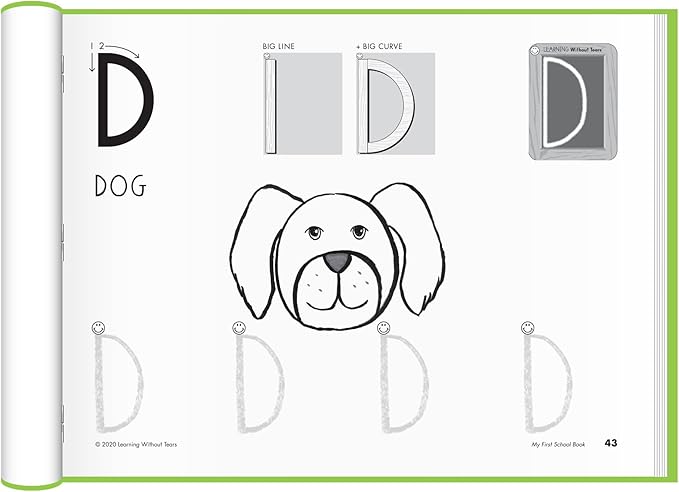 Learning Without Tears - My First School Book Student Activity Workbook, Get Set for School Program - Pre-K, Ages 4+, Pre-Writing, Elementary School Readiness - for School or Home Use - MFSB-20