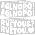 Bemeol Bulletin Board Letters 216 Pcs 2.5 Inch Alphabet Letter Stickers Self-Adhesive Letters for Poster Board Classroom Crafts Home Decor(White)