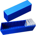 MUDOR Coin Slab Storage Box, Plastic Holder Case Compatible with 20 Slab PCGS Coin Holders, Olny Box (BLUE, 1pcs)