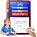 Dedicated Learning Tablet | Personalized Independent Study, Access All K–5 Lessons Math & ELA | No Browser, Games or Ads | 10.1” Display, Pen & Cover(Pink) | Subscription Required