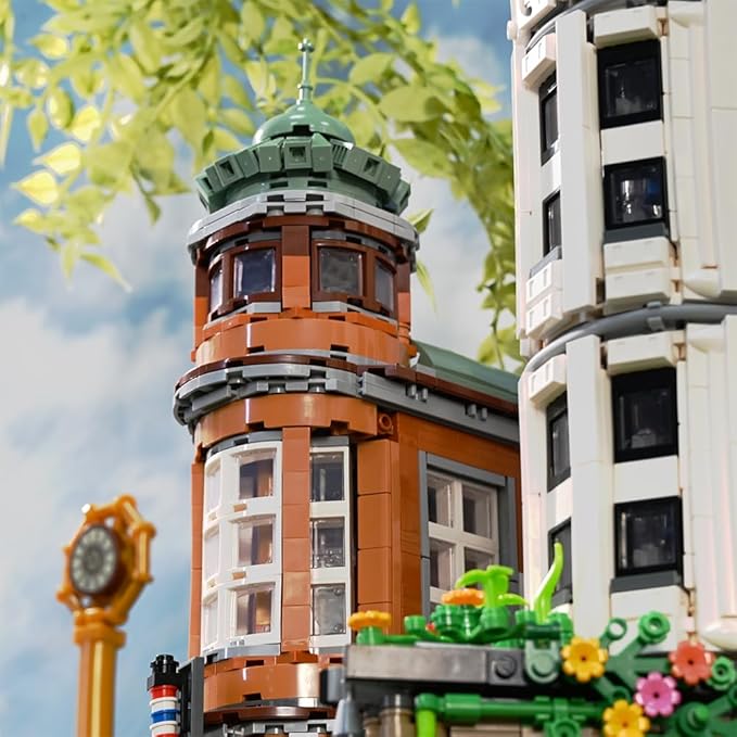 Flatiron Building Set - New York City Architecture Construction Kit, Famous Landmarks American Street View Model,Collectible Building Bricks Toys for Adults and Teens - 4500 Pieces