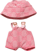 17cm Clothes Set(NO Doll),Hat & Overalls Set for 17cm Accessories Suit,Stylish Adorable Dolls Clothes Accessories,Cute Clothes for Dress up Unique Style (Style B)