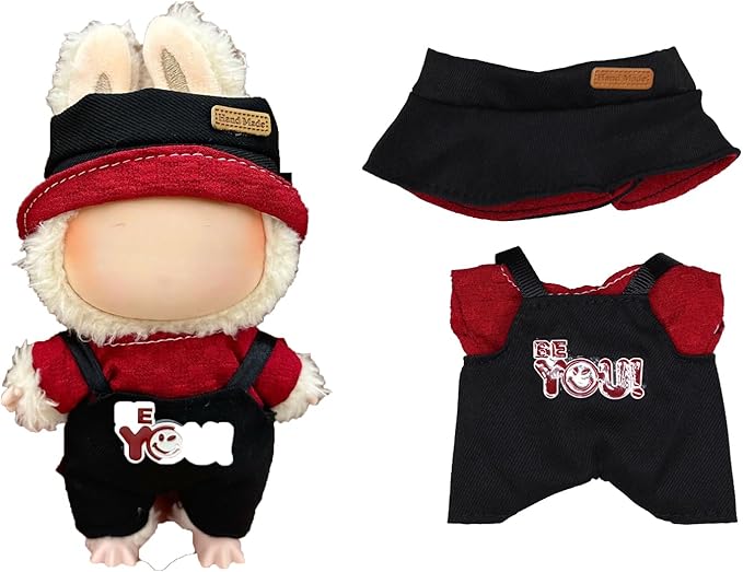 Clothes for 15/17cm Dolls(NO Doll) - Outfit for Labubu with Accessories Suit - Clothes Set for Dolls Dress Up