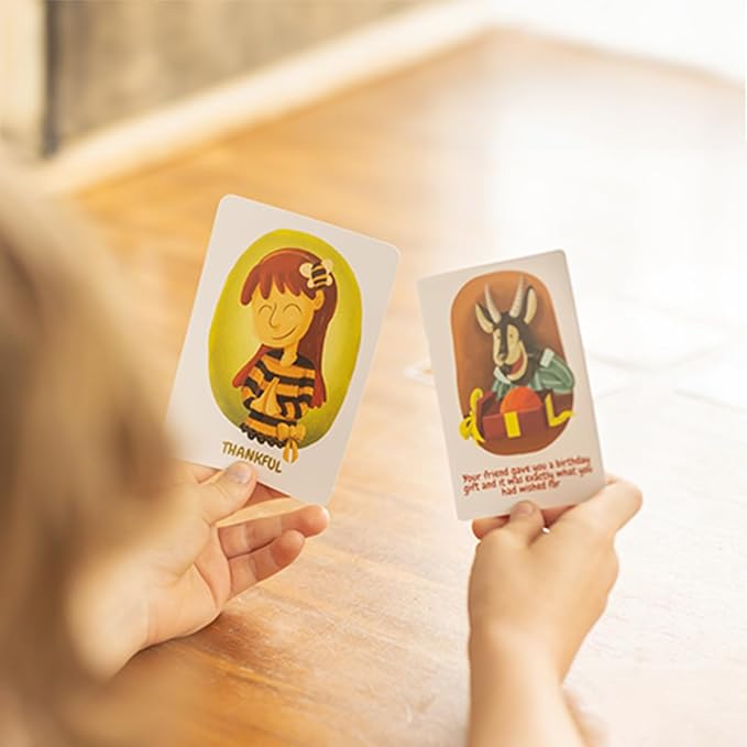 108 Feelings & Emotions Cards - Flashcard Game for Kids Emotional Intelligence - Facial Expressions & Scenarios - U.S. Company